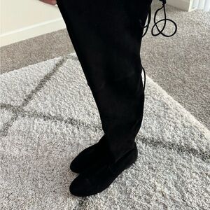Stuart Weitzman Lowland Black Suede - worn twice!